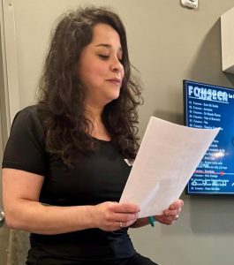 Raquel en la celebración del día de la madre